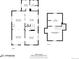 Detailed floor plan showcases the layout of the home's first and second floors at 4673 Bryant St, Denver, CO 80211