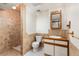Traditional-style bathroom with tiled shower, classic vanity and neutral decor, providing a functional and comfortable space at 9917 Garland Dr, Broomfield, CO 80021