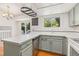 Modern kitchen featuring white countertops, stylish cabinets, and a stainless steel dishwasher at 9917 Garland Dr, Broomfield, CO 80021