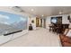 Finished basement featuring projector screen and bar area at 6979 E Fremont Ave, Centennial, CO 80112