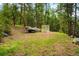 Exterior view showing a boat and trailer and what appears to be sports equipment in a verdant yard at 9633 Fox Valley Dr, Morrison, CO 80465