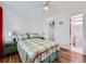 This bedroom features a closet and has an attached bathroom at 13844 E Lehigh Ave # H, Aurora, CO 80014