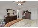 Spacious bedroom with a ceiling fan and plenty of storage at 677 Vrain St # 10, Denver, CO 80204