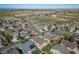 Aerial view of the neighborhood showing community and mountain views at 12340 Syracuse St, Thornton, CO 80602