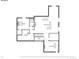 Basement floor plan featuring Gathering room, bedroom, bathroom and storage room at 1280 Gentle Rain Dr, Castle Rock, CO 80109