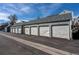 Detached garages offer plenty of parking and storage space for residents at 11605 E Cornell Cir, Aurora, CO 80014