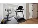 Basement gym featuring treadmill and exercise bike at 6112 Black Mesa Rd, Frederick, CO 80516