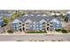 Beautiful aerial view of the apartment complex, highlighting its layout and landscaping at 4451 S Ammons St # 5-307, Littleton, CO 80123