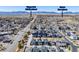 Aerial neighborhood view showcasing the home's location near schools and open spaces at 9080 W 100Th Way, Broomfield, CO 80021