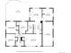 Home floorplan showing layout of the bedrooms, bathrooms, kitchen, living room, and deck at 1390 S Glencoe St, Denver, CO 80222