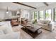 Open-concept living room showcasing hardwood floors, large windows, and seamless flow to the modern kitchen at 3147 Juniper Ct, Golden, CO 80401