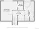 A floor plan showing a bedroom, hall, walk-in closet, and a bathroom at 19624 E Girard Dr, Aurora, CO 80013
