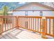 View from wooden deck with railing, offering mountain views and a relaxing outdoor space at 1890 Argentine St # C301, Georgetown, CO 80444