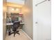 Compact office space with a computer setup, ideal for a home office or study area at 1890 Argentine St # C301, Georgetown, CO 80444