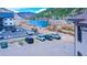 Scenic view of parking lot with mountain and lake views and well-maintained parking spots at 1890 Argentine St # C301, Georgetown, CO 80444