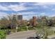 Aerial community view showcasing a church, landscaping, and neighborhood streets at 2200 S University Blvd # 313, Denver, CO 80210