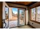 View to the deck from inside at 6066 S Monaco Way, Centennial, CO 80111