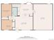 Detailed floor plan showcasing the layout of the rooms and square footage of the home at 6074 S Dudley Way, Littleton, CO 80123