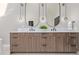 Bathroom with double vanity features modern fixtures and ample storage at 5951 S Akron Way, Greenwood Village, CO 80111