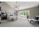 Large bedroom with lots of natural light features a decorative light fixture and neutral decor at 5951 S Akron Way, Greenwood Village, CO 80111