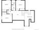 Simplified second floorplan illustrating the bedroom, bathroom, hall, and loft layout at 5951 S Akron Way, Greenwood Village, CO 80111