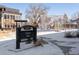 Fairfax Park entrance with a sign; a modern recreational destination with playground equipment at 2675 Kearney St, Denver, CO 80207