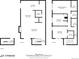 Three-level floor plan depicting a kitchen, dining area, living room, bedrooms, and entryways of a multi-story home at 2917 S Locust St, Denver, CO 80222