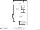 Main floor plan shows open layout with kitchen, dining, living area, bath, and foyer with stairs to the other levels at 2917 S Locust St, Denver, CO 80222