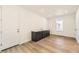 Finished basement space features modern cabinetry, hardwood floors and natural light at 39876 Floyd St, Elizabeth, CO 80107