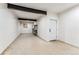 Unfinished basement with shelving for storage at 127 Windwood Cir, Breckenridge, CO 80424