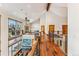 Elegant hallway with hardwood floors and high ceilings at 127 Windwood Cir, Breckenridge, CO 80424