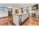 Large kitchen island with stainless steel appliances at 127 Windwood Cir, Breckenridge, CO 80424