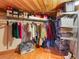Walk-in closet with custom shelving and hanging racks for organized storage at 1792 Wynkoop St # 508, Denver, CO 80202