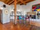 Modern kitchen with stainless steel appliances, bar seating, and an open layout at 1792 Wynkoop St # 508, Denver, CO 80202