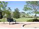 Enjoy the outdoors with this park bench overlooking a beautiful mountain view at 6273 Torrey Ln, Arvada, CO 80403