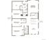 Second-floor plan boasting a primary bedroom with bath, 3 additional bedrooms, a bath, laundry and a loft at 445 S Salida St, Aurora, CO 80017