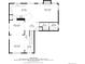 Layout of the home's first floor, showcasing living spaces, kitchen, and hall at 13812 W 64Th Pl, Arvada, CO 80004