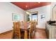 Traditional dining room featuring a large wooden table and coordinated furnishings at 8456 N Sundown Trl, Parker, CO 80134