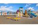 Modern playground with climbing structures and slides at 9121 Harlequin Cir, Frederick, CO 80504