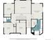 Second floor plan layout with bedrooms, bathrooms, walk-in closet, and hall at 510 W Prestwick Way, Castle Rock, CO 80104