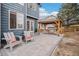 Lovely outdoor patio area with a stylish pergola, seating, and well-maintained landscaping at 510 W Prestwick Way, Castle Rock, CO 80104