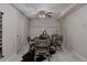 A finished basement with a modern dining set provides a versatile space for meals and gatherings at 3055 Clermont St, Denver, CO 80207