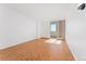 Spacious bedroom with parquet flooring and access to balcony at 1250 N Humboldt St # 1002, Denver, CO 80218