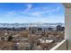 Stunning mountain views from the balcony at 1250 N Humboldt St # 1002, Denver, CO 80218
