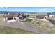 A charming single-Gathering home featuring a detached garage, lush lawn and driveway at 220 High Meadows Loop, Elizabeth, CO 80107