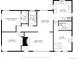 Detailed floor plan layout with dimensions for each room in the home at 3384 Avenue F, Kittredge, CO 80457