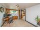Functional home office space with natural light and built-in wooden accents at 3384 Avenue F, Kittredge, CO 80457