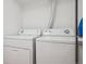 A dedicated laundry room with modern washing machine and dryer at 9400 E Iliff Ave # 145, Denver, CO 80231