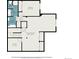 Basement floor plan including a recreation room, storage area, laundry room, one bedroom and a bathroom at 4739 Raven Run, Broomfield, CO 80023
