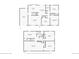 Detailed floor plan showcasing the layout of the main level with kitchen, living room, and bedrooms at 2201 S Lowell Blvd, Denver, CO 80219